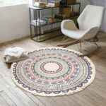 Bohemian Patterned Round Carpet