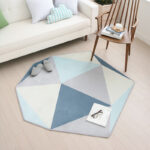 Asymmetrical Design Geometric Style Carpet